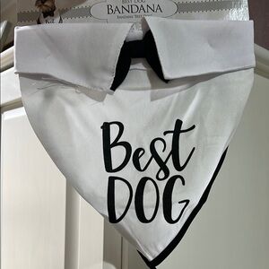 Best Dog Bandana - White Bridal Party